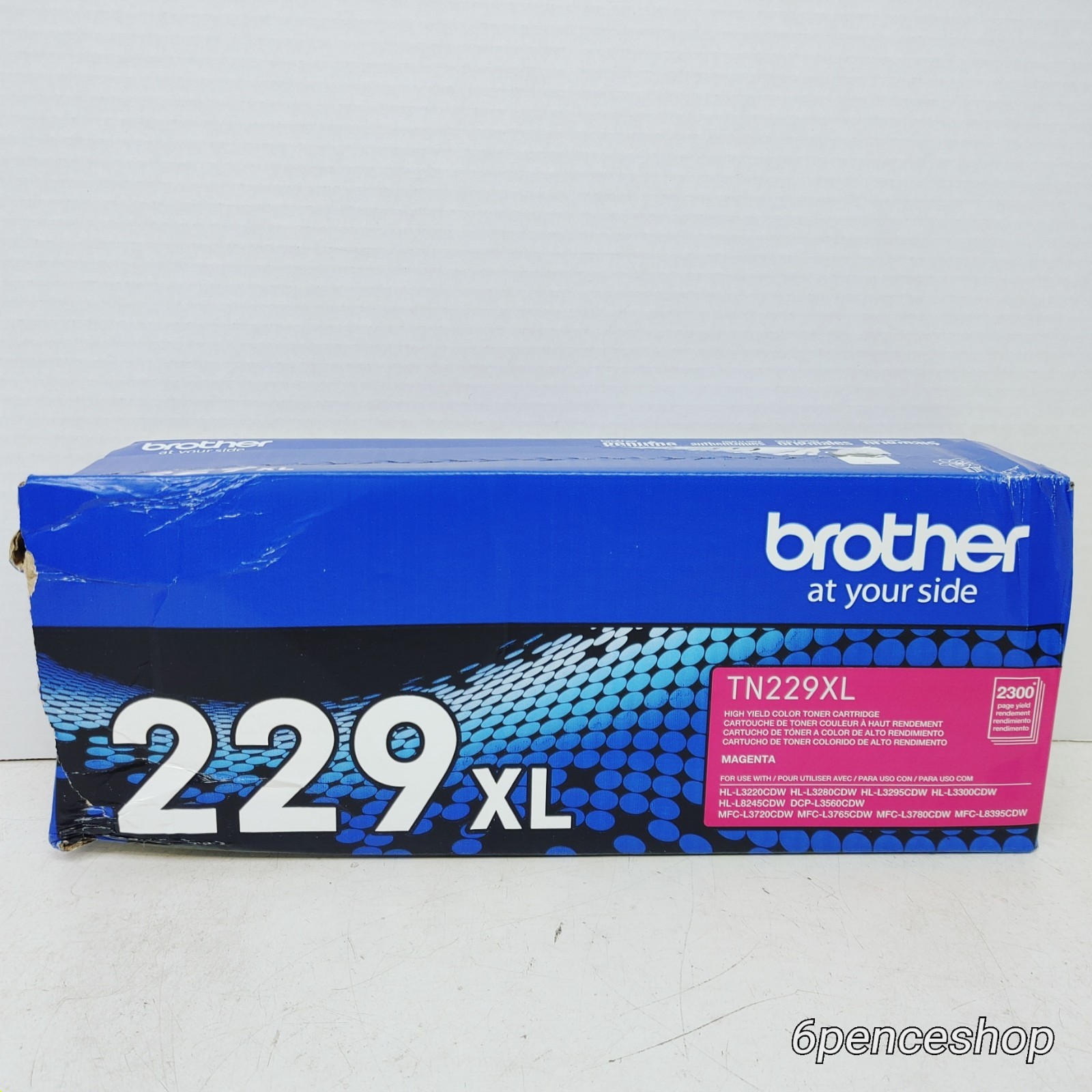 Deformed Box-Brother TN229XL Magenta High Yield Toner Cartridge
