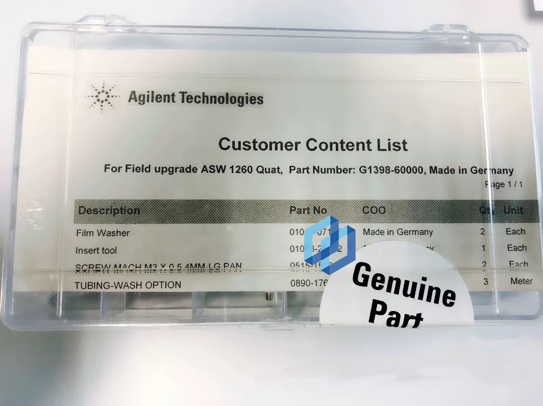 Agilent G1398-60000 Cleaning and Sealing Kitr Brand NEW FedEx or DHL