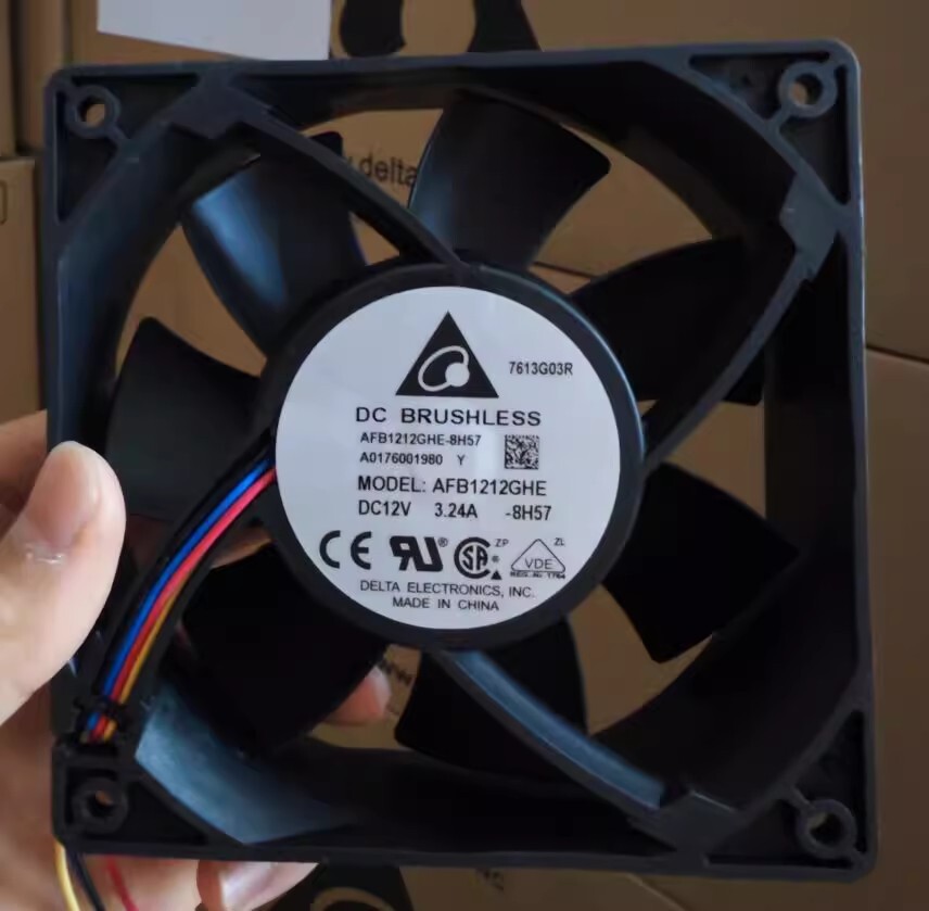 Delta AFB1212GHE 12038 12V 3.24A 12Cm 252.85CFM Violent Cooling Fan 4-wire