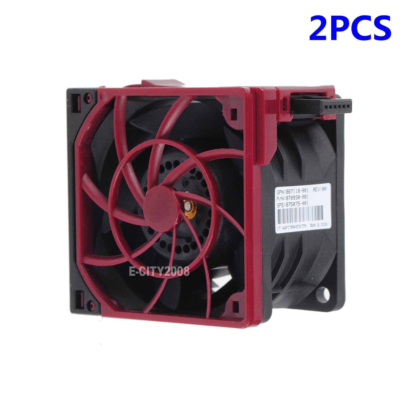 2X 875075-001 879654-001 867118-001 HPE ProLiant DL380 Gen10 Standard Fan Module
