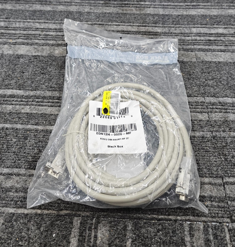 BLACK BOX EDN12H-0020-MF DB9M/F EXTENSION CABLE 20FT GRAY