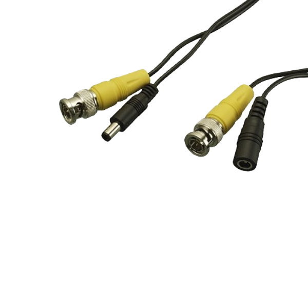 150Ft BNC RCA Video 26AWG+DC Power 20AWG Security Camera Cable CCTV Surveillance