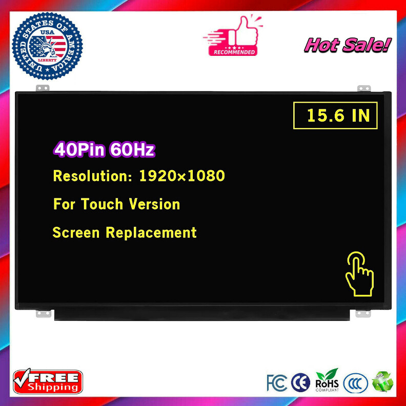for Dell P/N 218WN 0218WN LP156WF7(SP)(N1) Touch LCD Screen Display 15.6" FHD