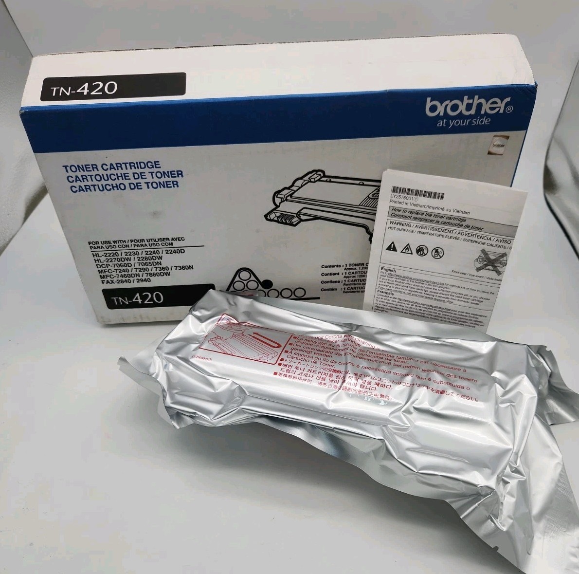 Brother Toner Cartridge TN420 Black New Sealed Original OEM