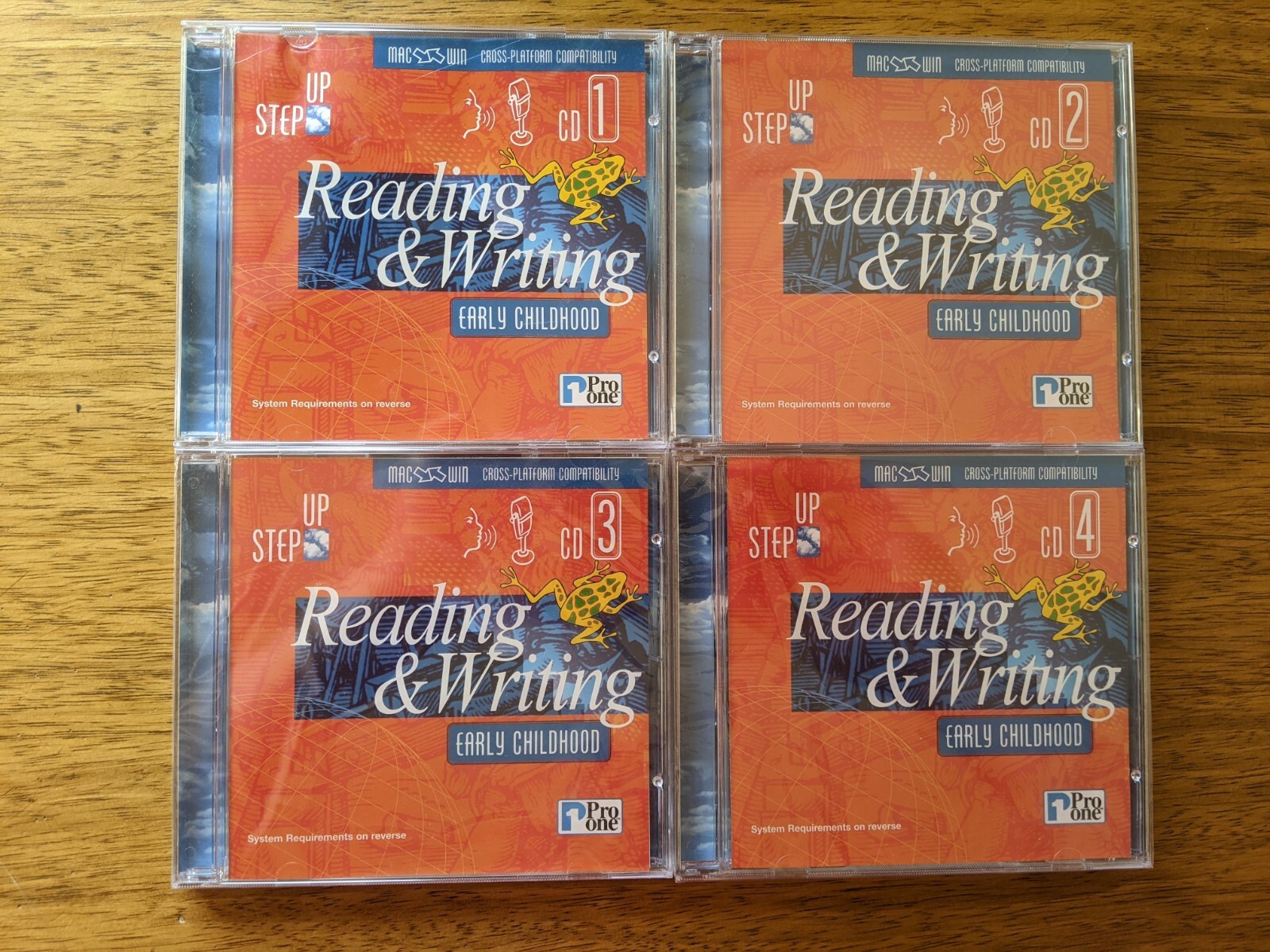 STEP UP Reading and Writing Early Childhood CD 1 2 3 4 Software Pro One Software
