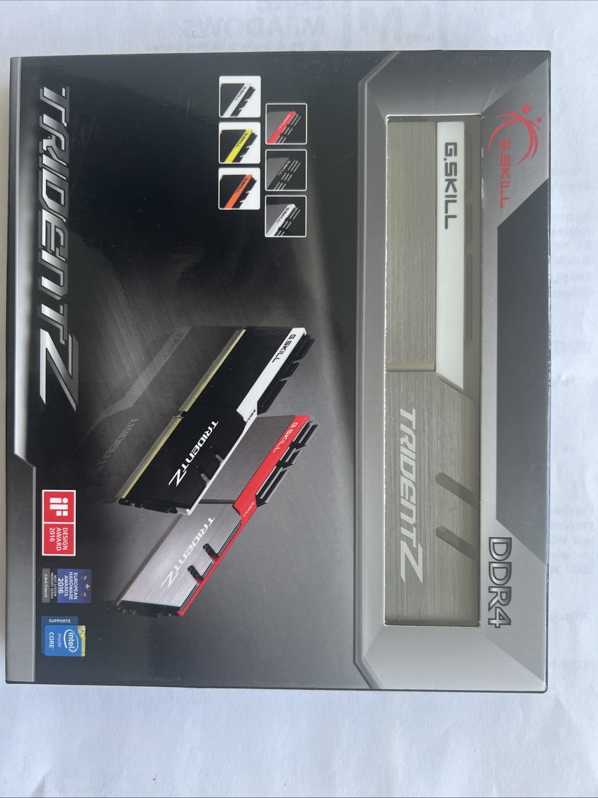 a G.SKILL TridentZ 16GB (2x8GB) DDR4 RAM kit, specifically designed for desktop
