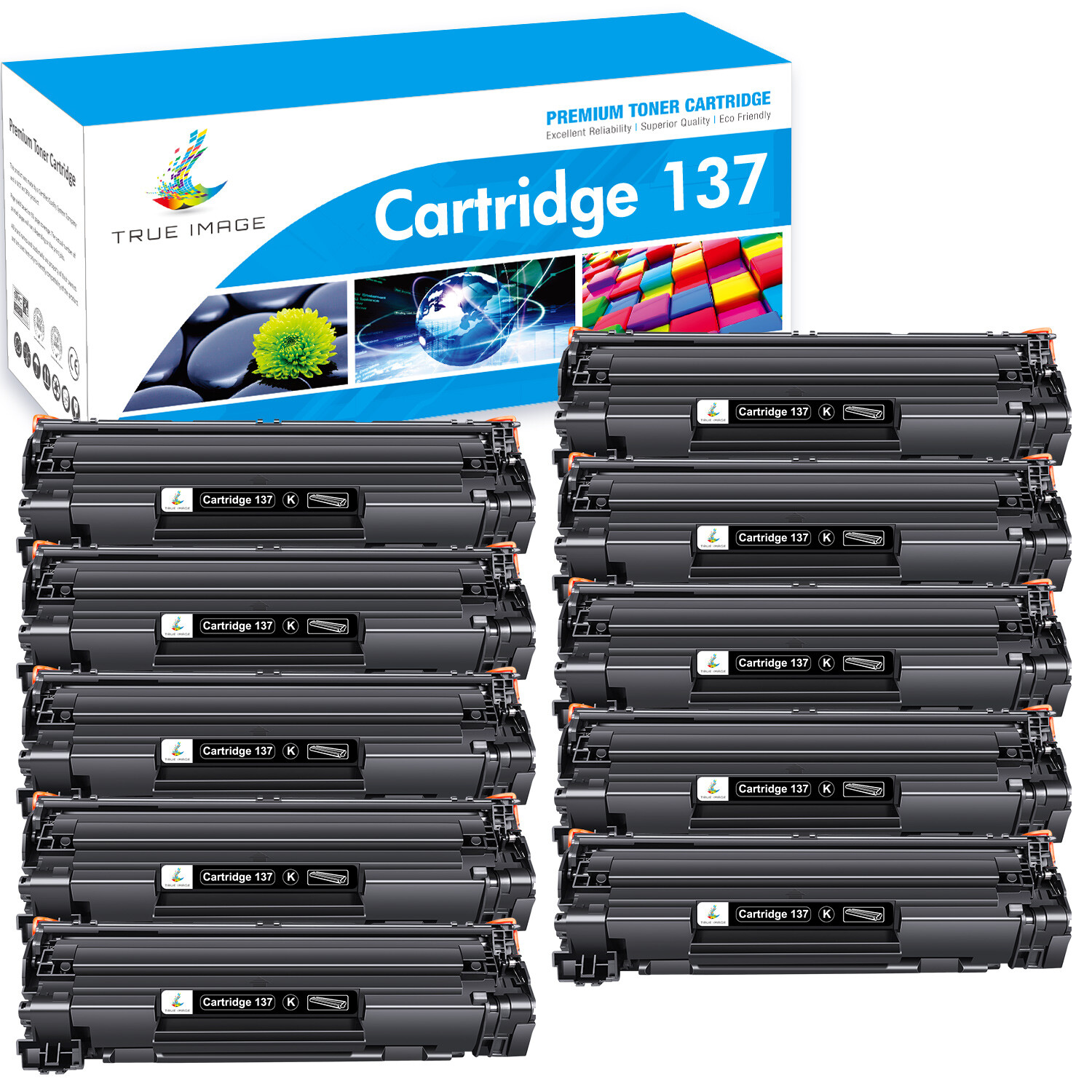 10PK CRG137 Toner Cartridge Compatible for Canon 137 ImageClass MF232w MF244dw