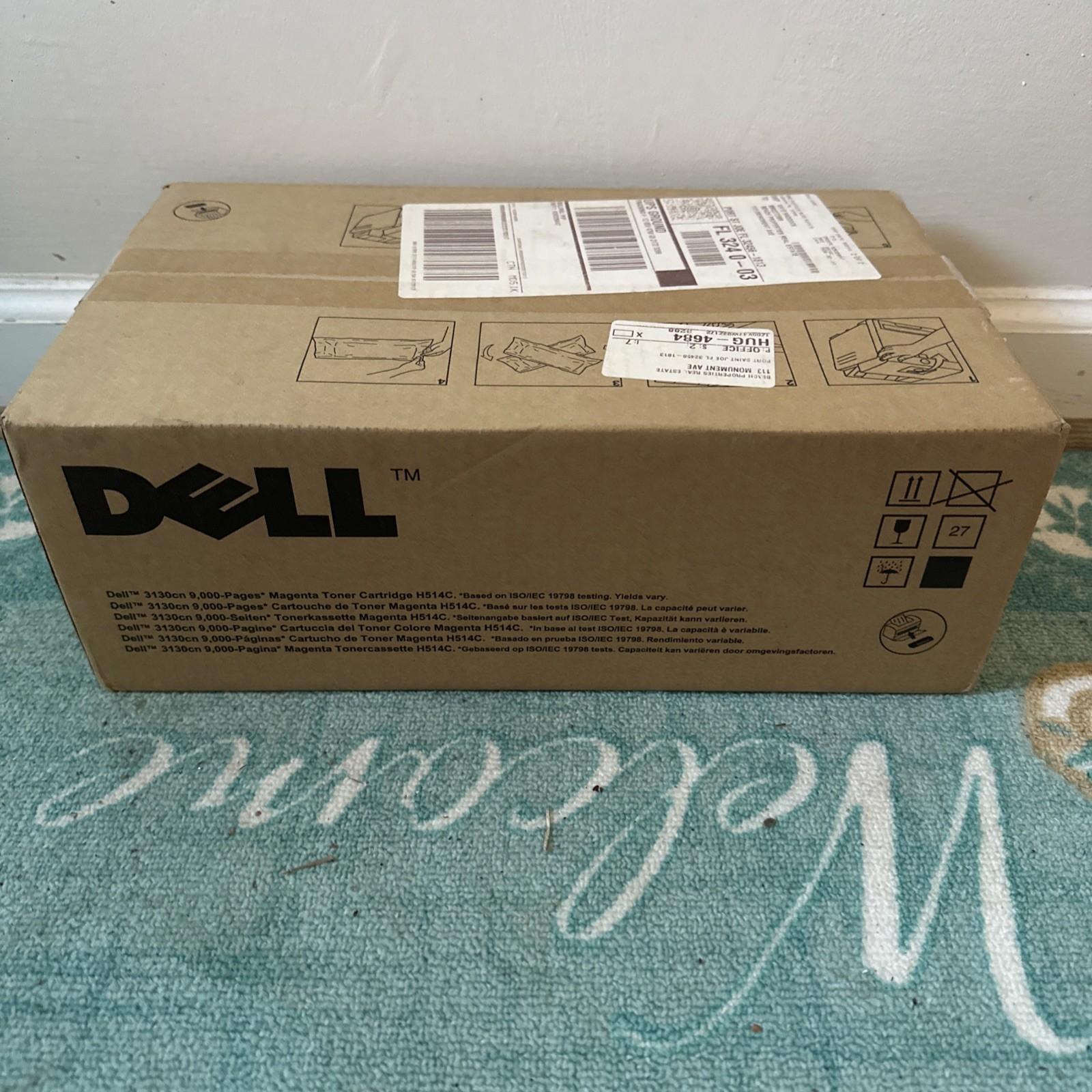 Genuine Dell H514C Magenta 9000 Page Yield Toner Cartridge for 3130cn-New 
