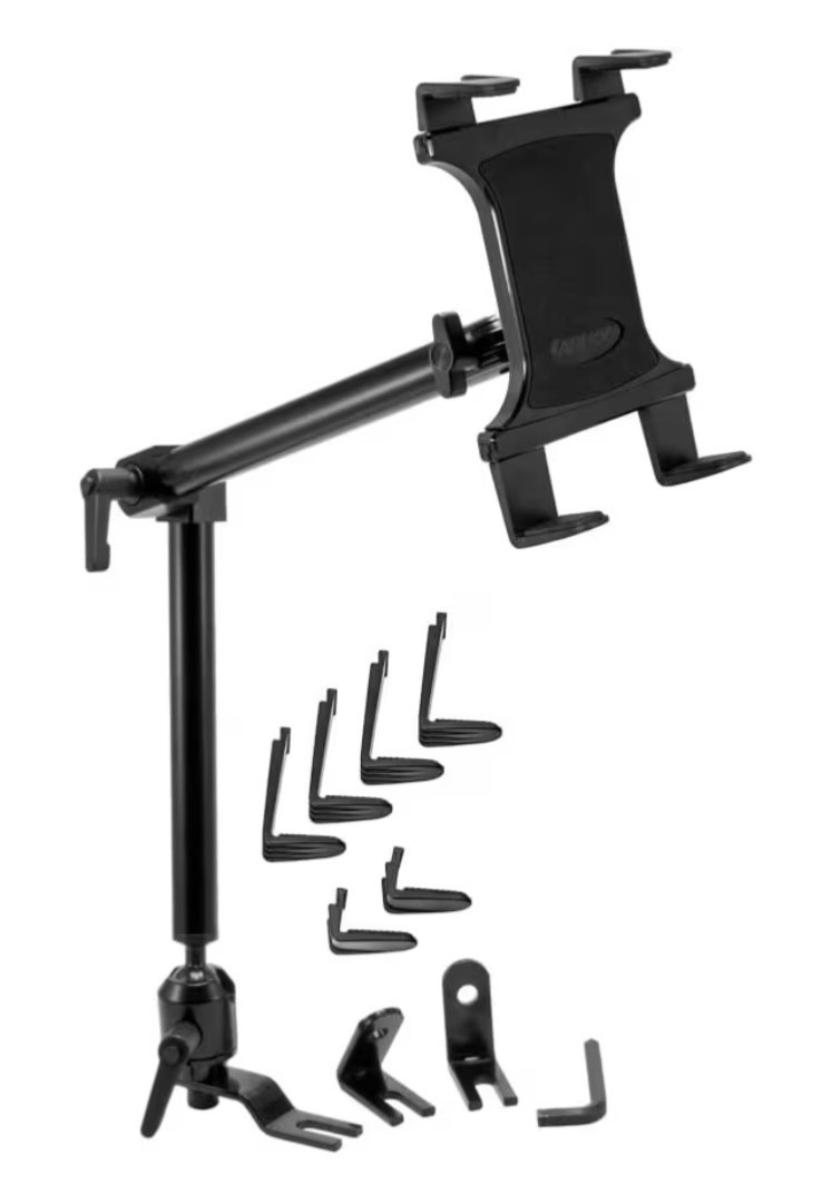 Car Seat Rail Tablet Mount and Holder | Heavy-Duty for Car/Truck | Adjustable An
