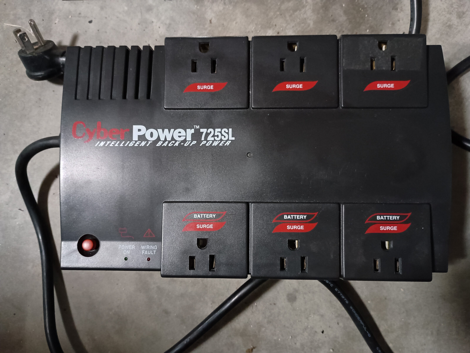 CyberPower CPS725SL 12amp, UPS outlets 400Watts, Brand New AGM battery installed