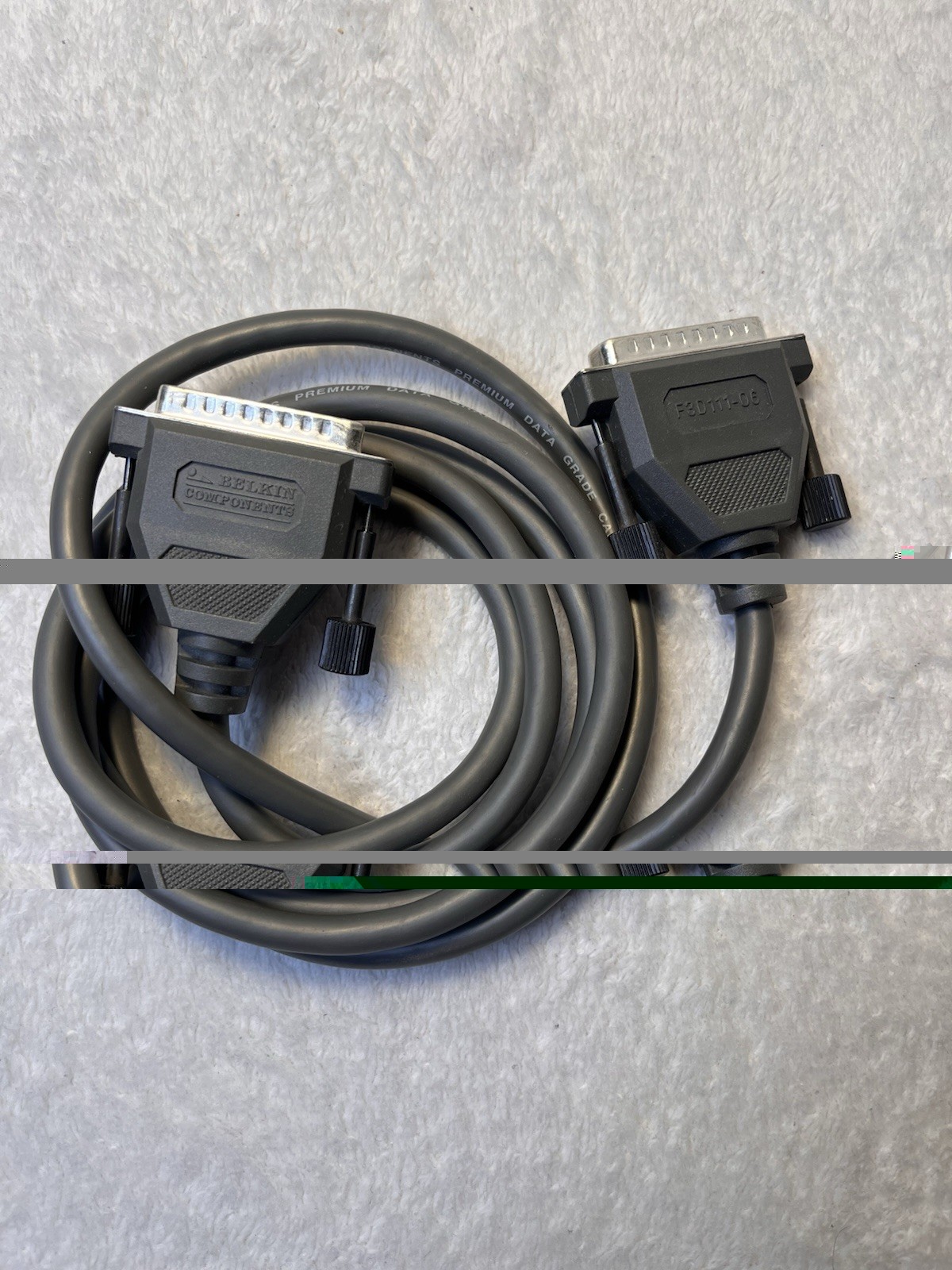 Belkin Components DB25 Male to Male Cable 6 Ft Vintage Serial Parallel Data Cord