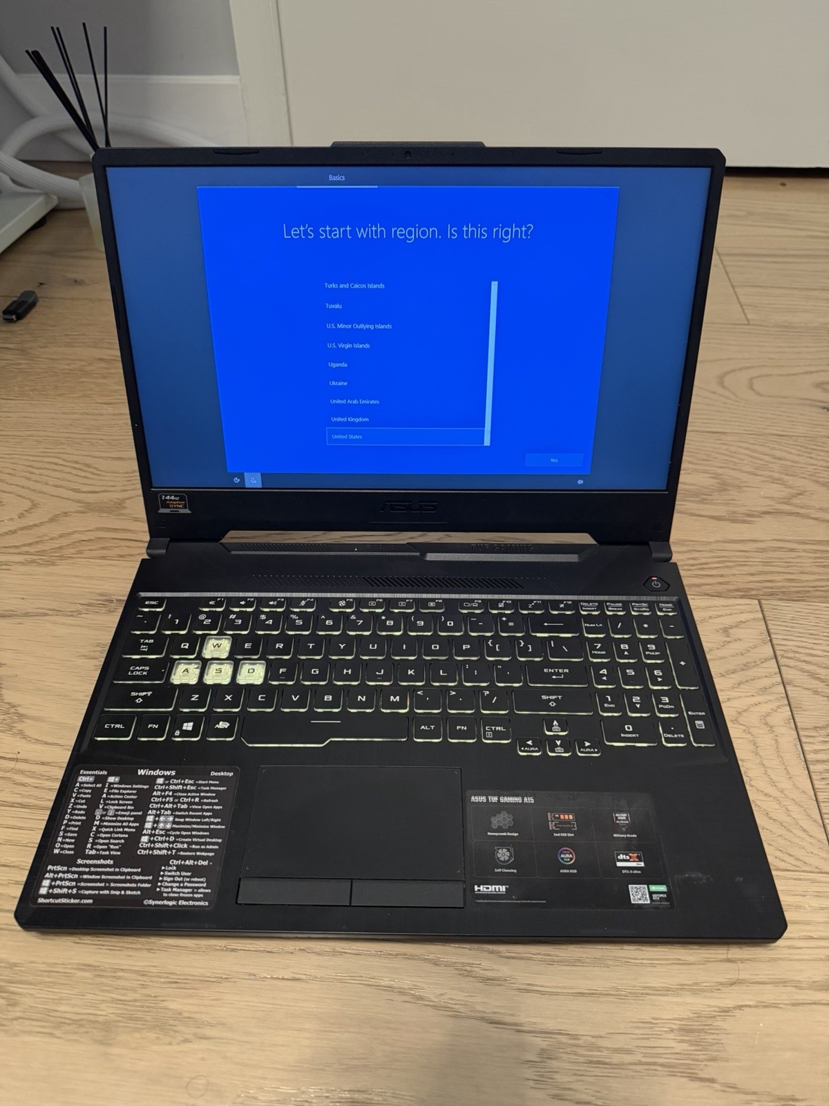 ASUS TUF Gaming A15 15.6'' (512GB SSD, AMD Ryzen 7, 4.7 GHz, 8GB) Laptop - Black