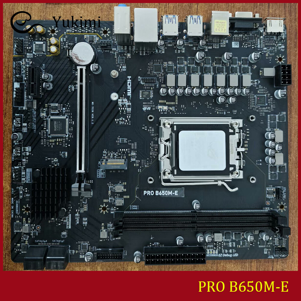 FOR MSI PRO B650M-E DDR5*2 128GB AMD AM5 HDMI D-Sub mATX Motherboard Test OK