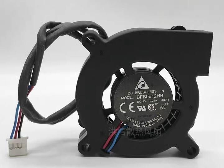 Delta BFB0612HB 6015 DC12V 0.22A 6CM Turbo Cooling Fan
