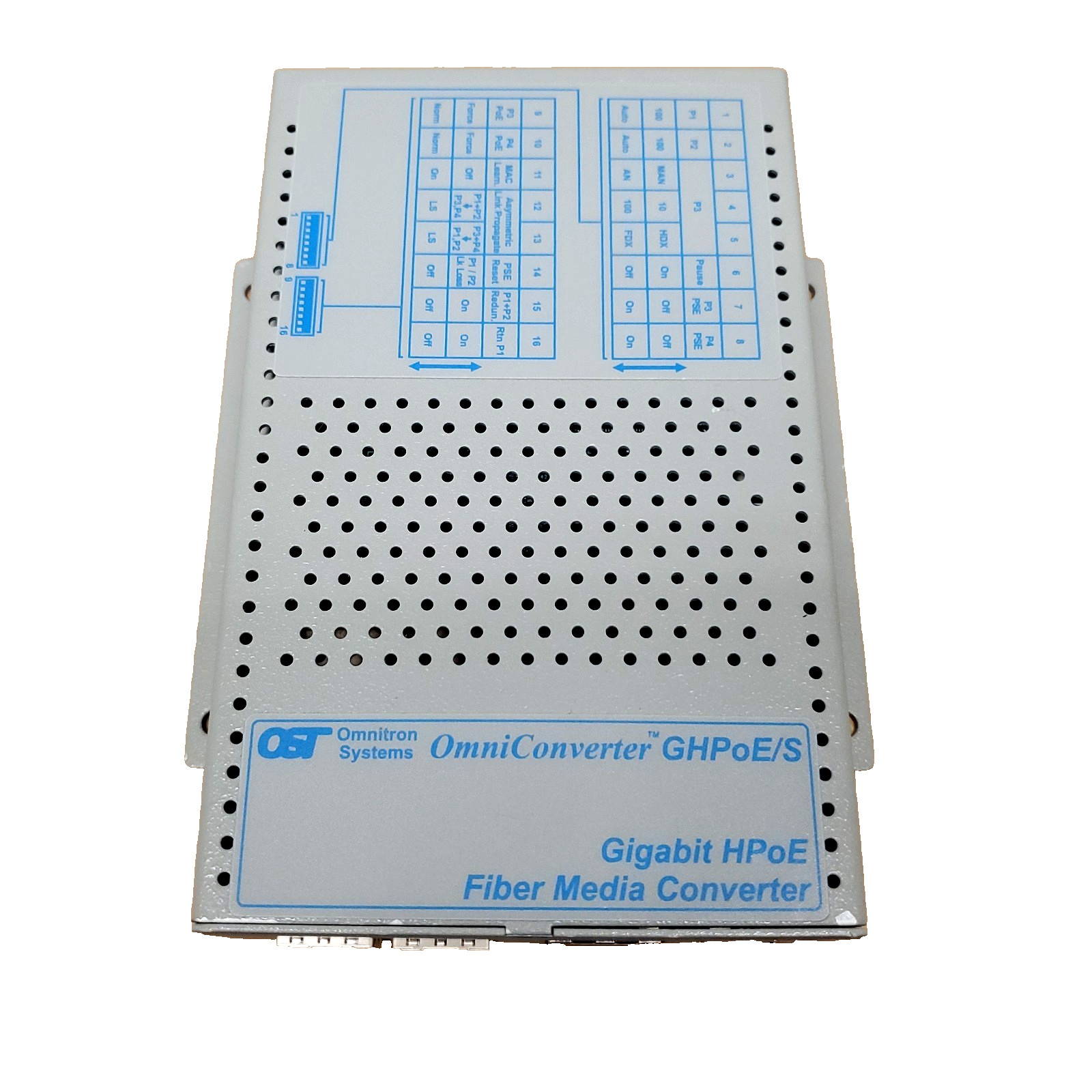 Omnitron Systems 9519-1-21Z OmniConverter GPoEBT/S 60W Gigabit Media Converter