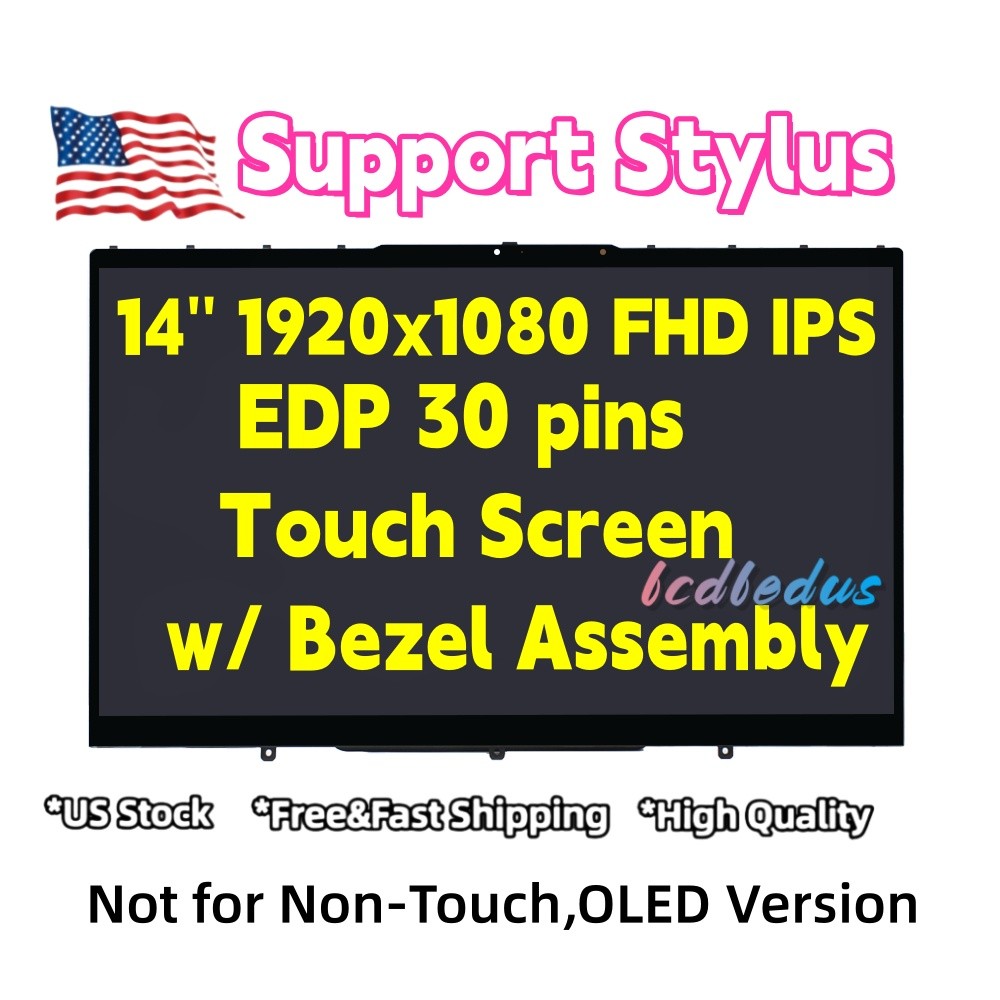 5D10T77942 NV140FHM-N65 V8.0 OEM FOR LENOVO LCD 14" FHD Touch YOGA 7-14ITL5