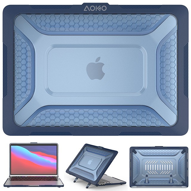 2-Piece Honeycomb Hard Shell Case for MacBook Pro 13, Air 13, Air 13.6