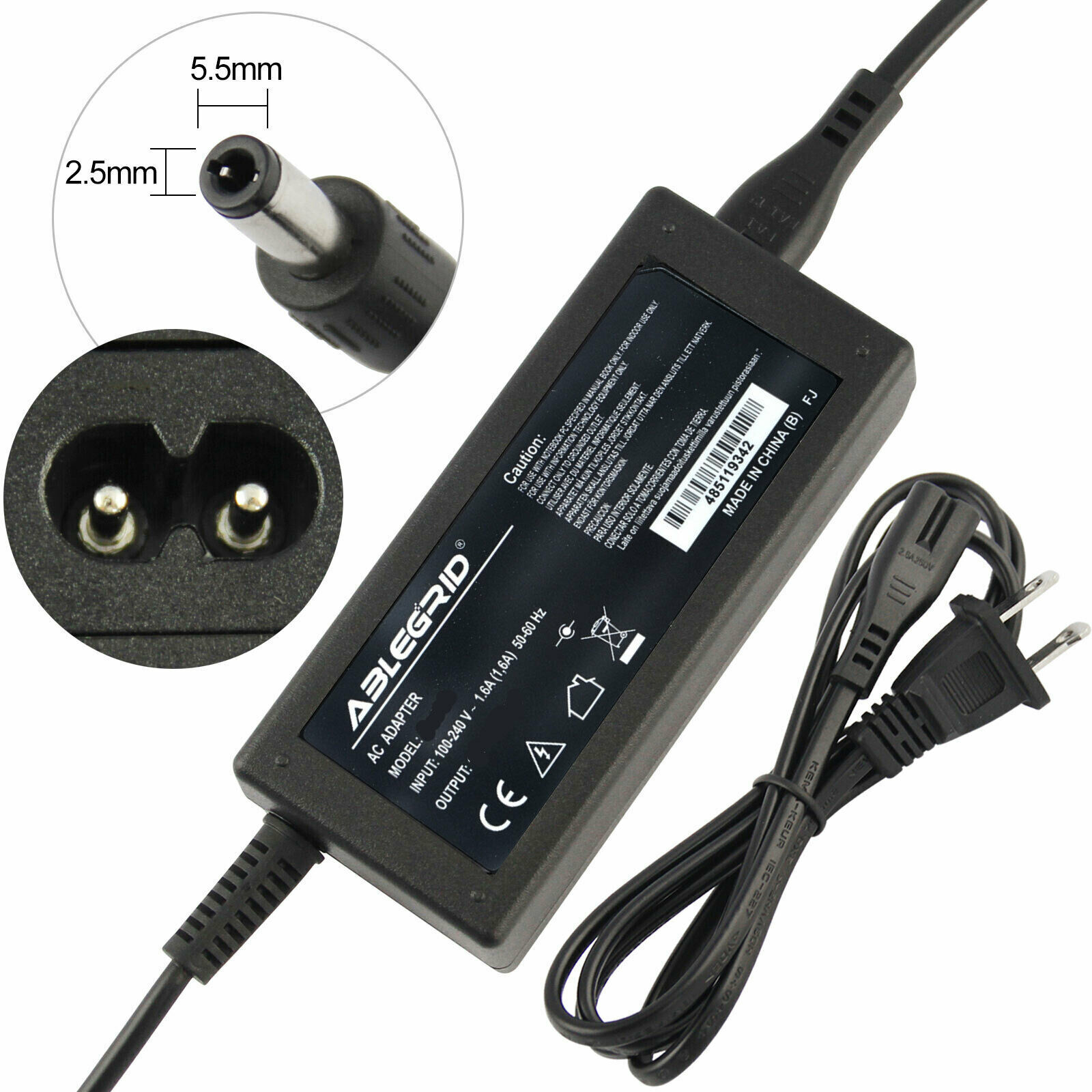 AC Adapter Charger For Gigabyte M27Q 27" LED Gaming Monitor Power Supply Cord