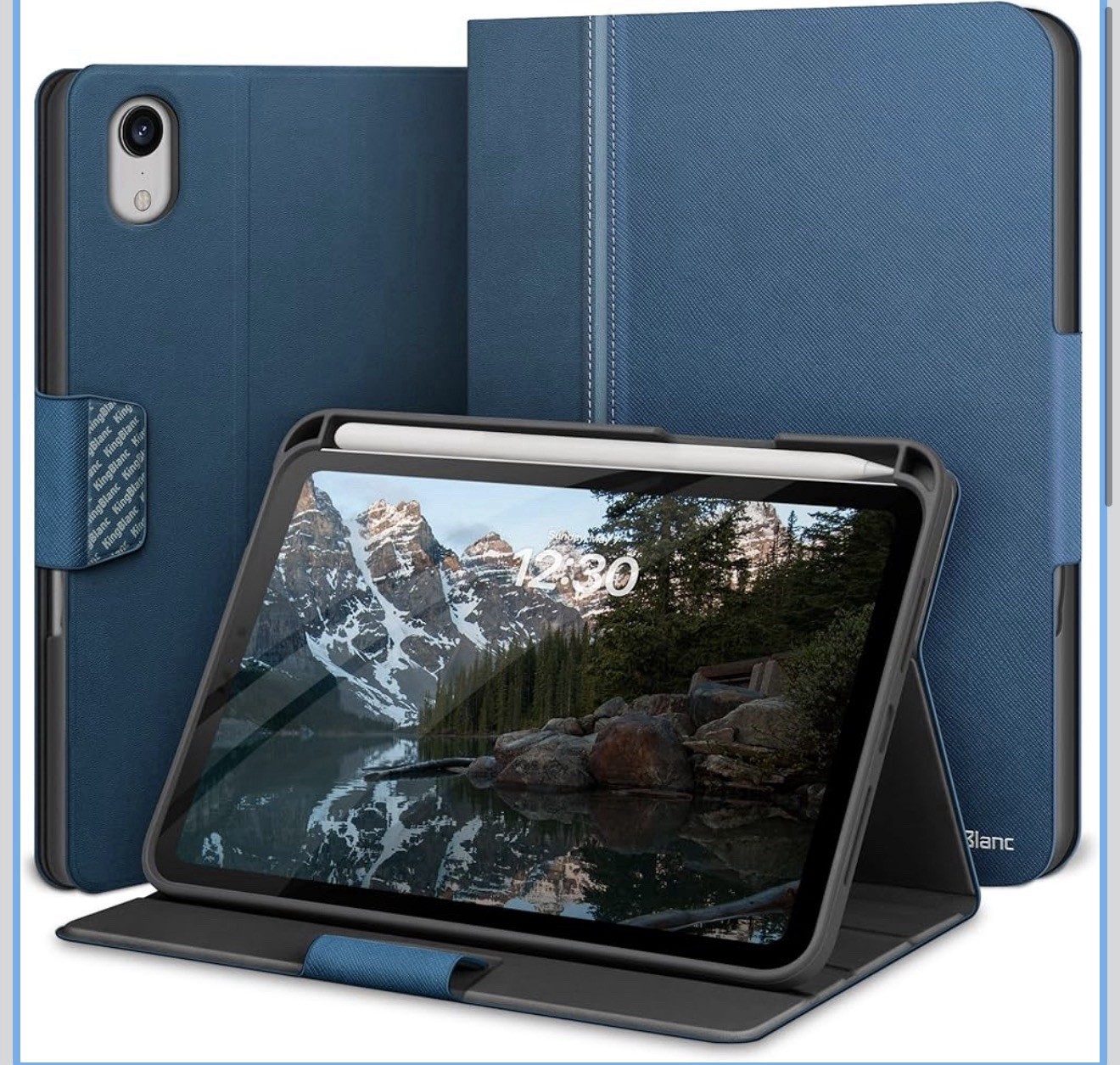 KingBlanc Case for iPad Mini 7th/6th Gen 8.3-inch (2024/2021), PU Leather Stand