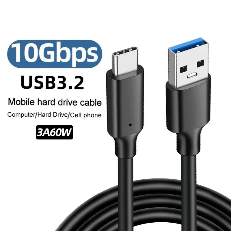 USB3.2 10Gbps Cable USB Type A to USB C 3.1/3.2 Gen2 Cable Data Transfer USB C