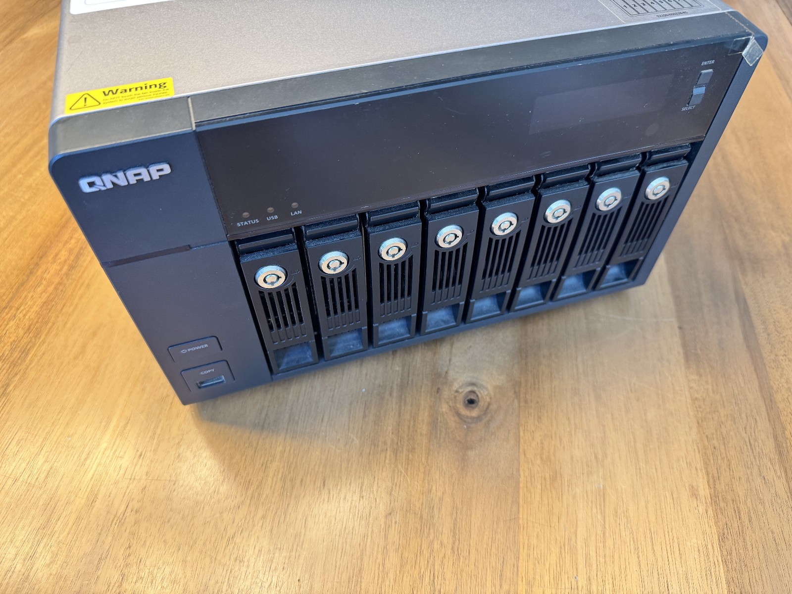 QNAP TS-870 8 Bay NAS with expansion slot, Celeron, 16GB RAM, no drives