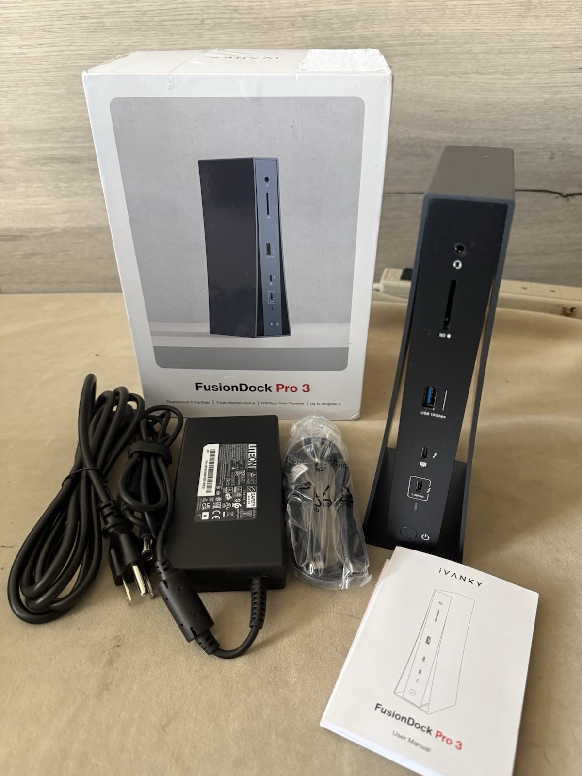 iVANKY Thunderbolt 5 FusionDock Pro 3 Docking Station, 2.5GbE, 180W Power - MAC