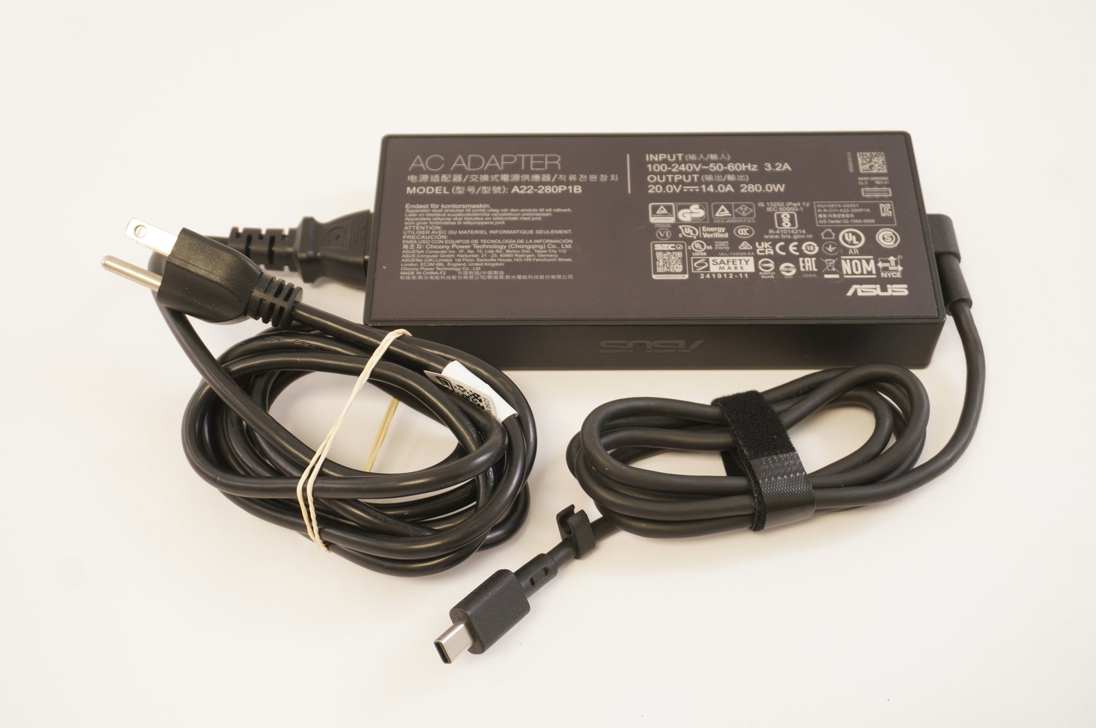 0A001-00802700 Asus 280W 20V 14A AC Adapter FX608JMR-F16.I75060