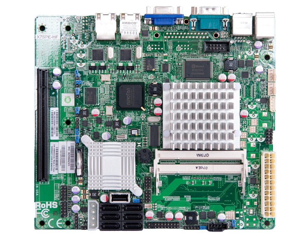 Supermicro MBD-X7SPE-HF-D525-B Motherboard NEW, IN STOCK, 5 Year Warranty