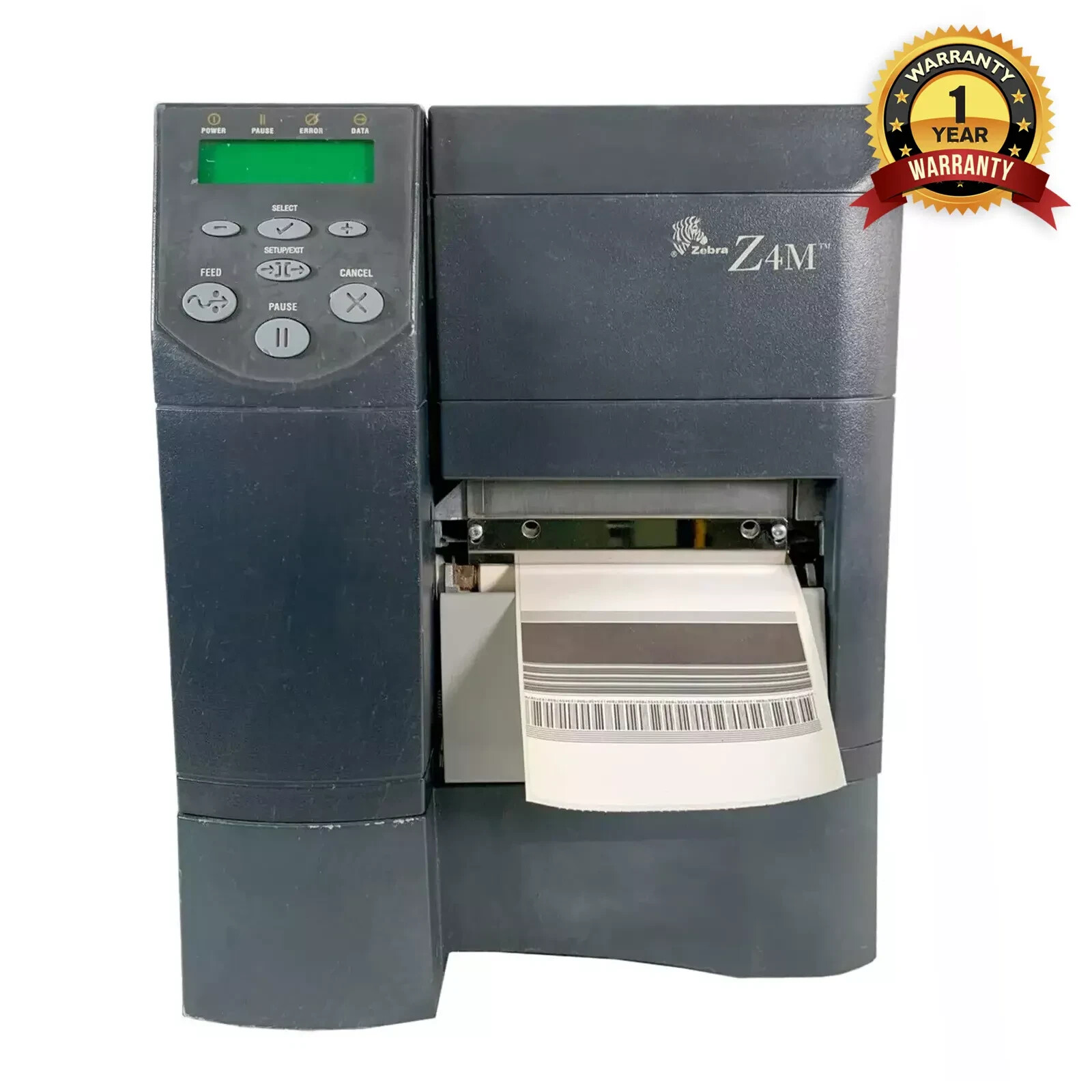 Zebra Z4M Thermal Transfer Barcode Label Printer Serial Parallel 1 YR WARRANTY