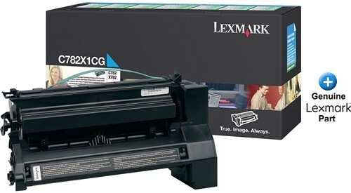 Lexmark X792 Toner, Cyan Extra High Yield Genuine X792X1CG Original OEM