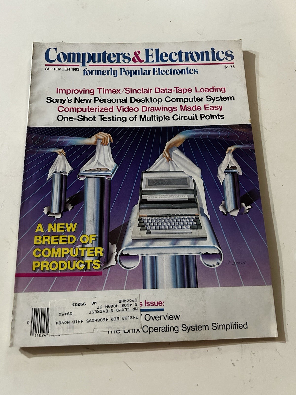 Computers & Electronics September 1983 Magazine Sony Timex Sinclair Vintage