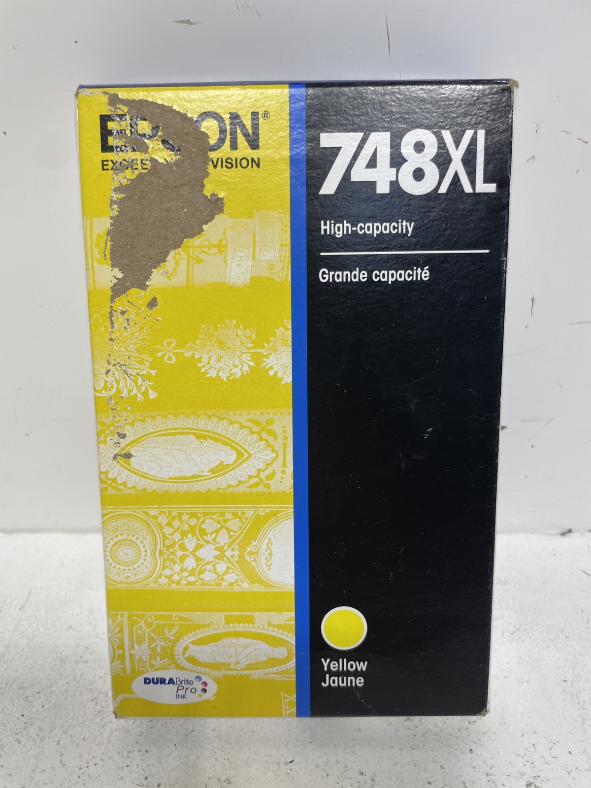 Epson 748XL Yellow Ink - New Sealed Genuine Exp 10/2027