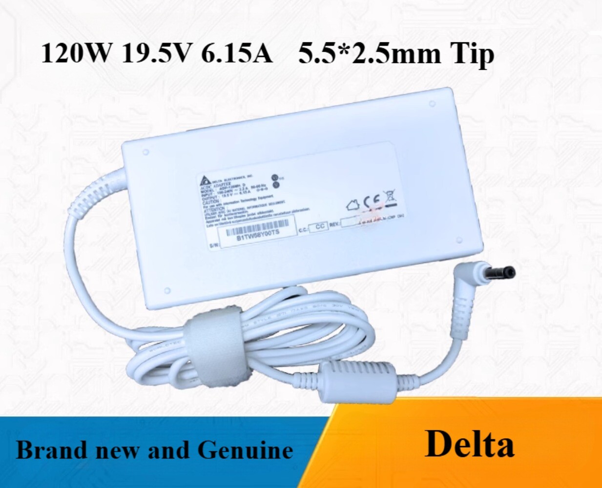 Original Delta 120W 19.5V 6.15A Adapter for MSI GF63 8RC-409US ADP-120MH D 5.5mm
