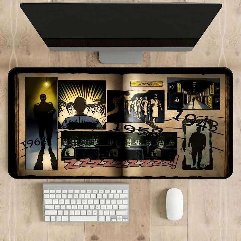 Zombies Black Ops-Inspired Loading Moon Desk Mat Mouse Pad Nacht Der Untoten