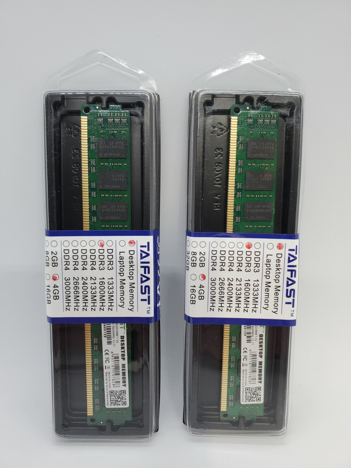 Taifast 8GB DDR3 RAM 2 x 4GB PC3-12800 Desktop 1600 MHz DIMM 240-pin Memory