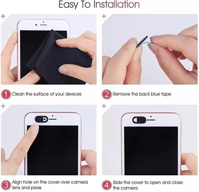 5PCS WebCam Cover Slide Camera Privacy Security Protect Sticker For Phone Laptop