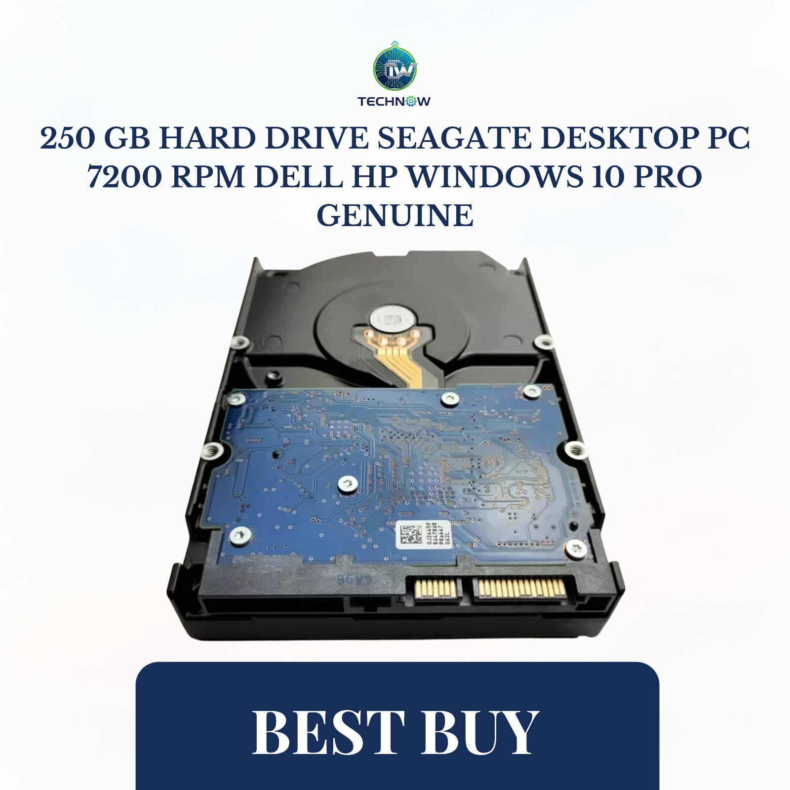 250 GB Hard Drive Seagate Desktop PC 7200 RPM Dell Hp Windows 10 Pro Genuine