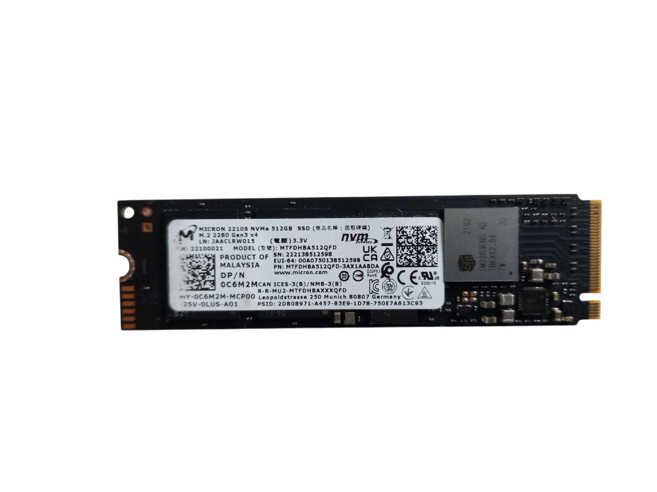 Dysk SSD MTFDHBA512QFD 512GB