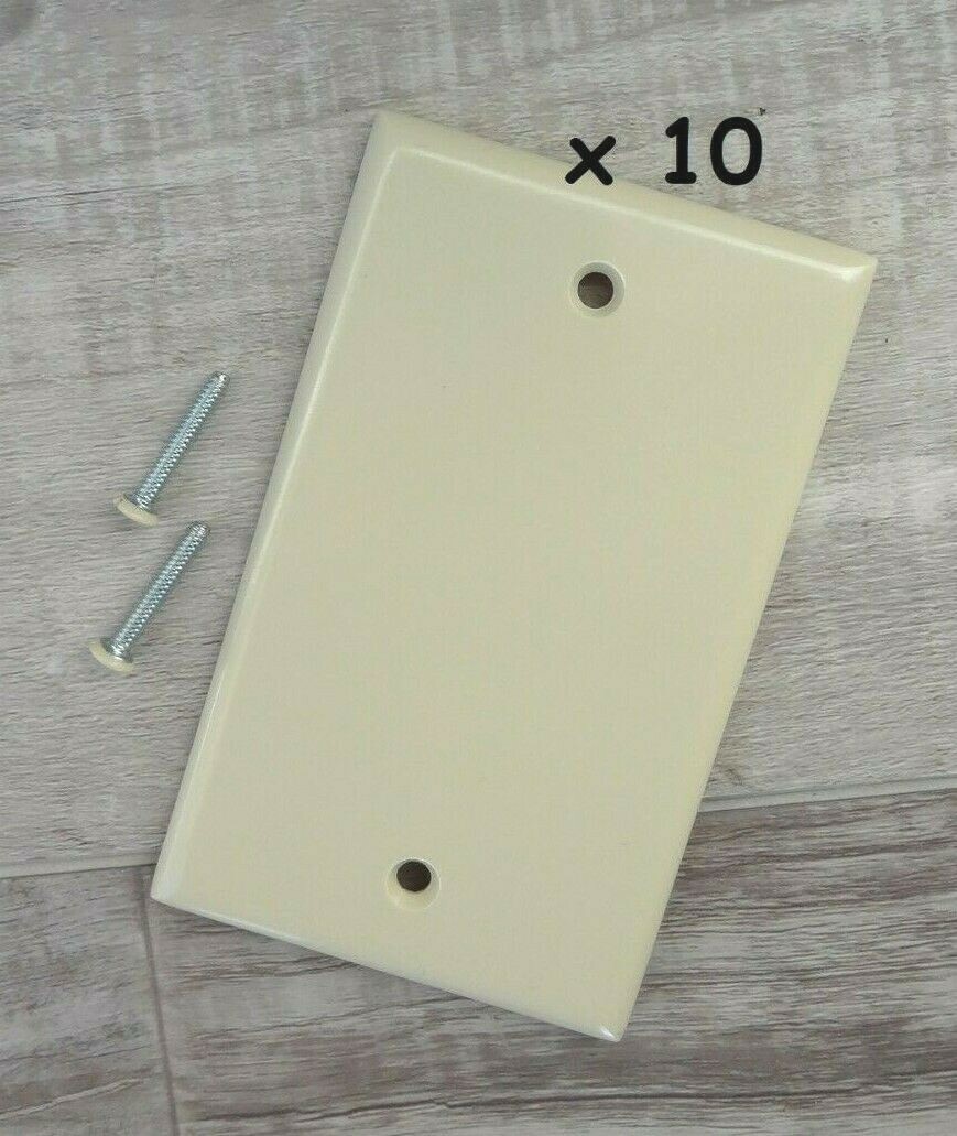 10 pcs ~ Leviton 86014 Plastic Cover Wall Plate - Ivory 