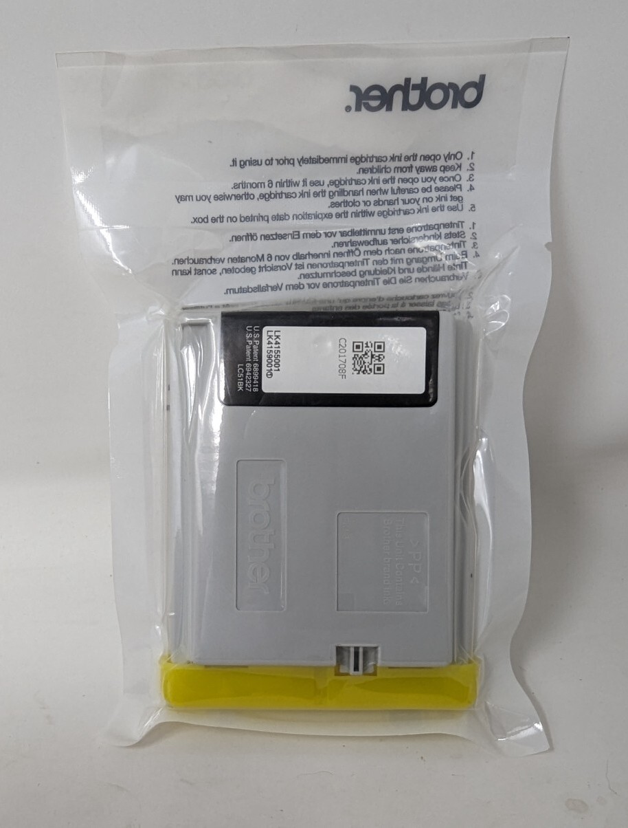 Brother LC51BK Black Ink Cartridge Sealed Innobella Brother OEM ink Exp. 08/2019