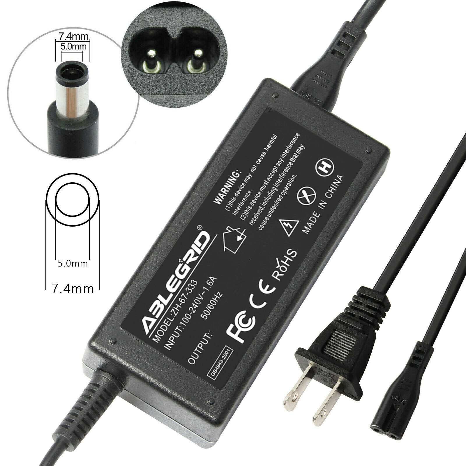65W AC Adapter Charger Power For HP T520 T610 TPC-DA54 Flexible Thin Client
