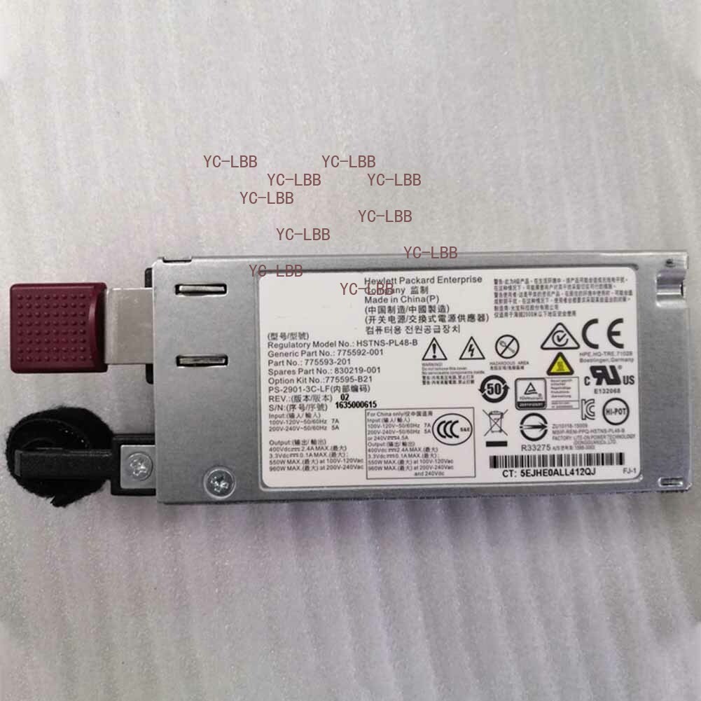 For HP DL20 160 G9 900W Power Supply 775595-B21 775592-001 HSTNS-PL48 B