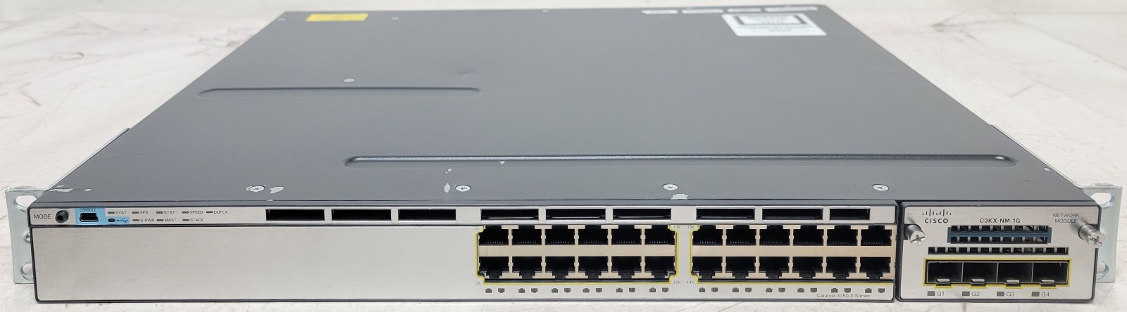 Cisco Catalyst 3750-X 24 Port Gigabit Ethernet Switch IOS 15.2 WS-C3750X-24T-S