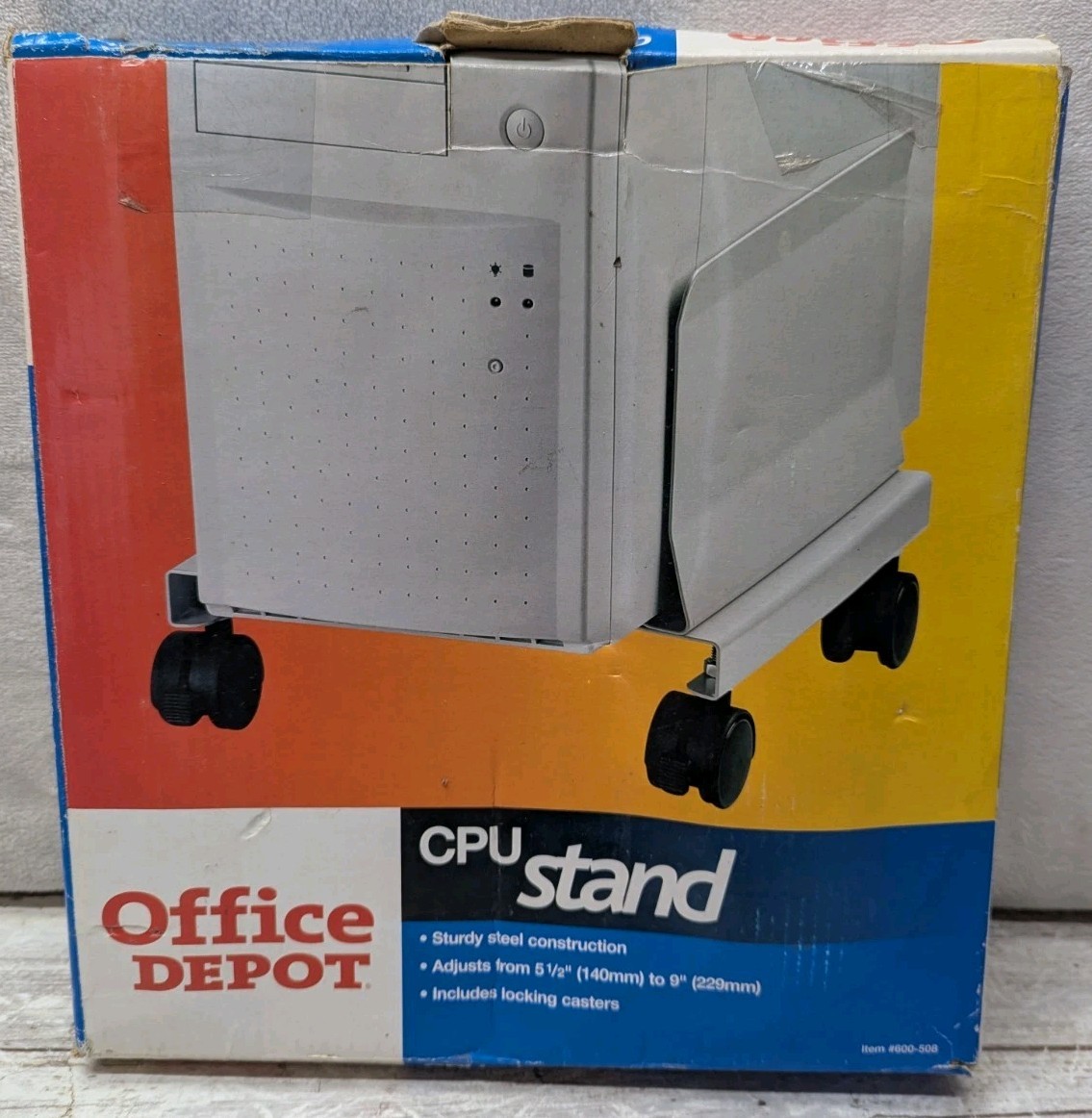 Vintage Office Depot CPU Stand New Open Box