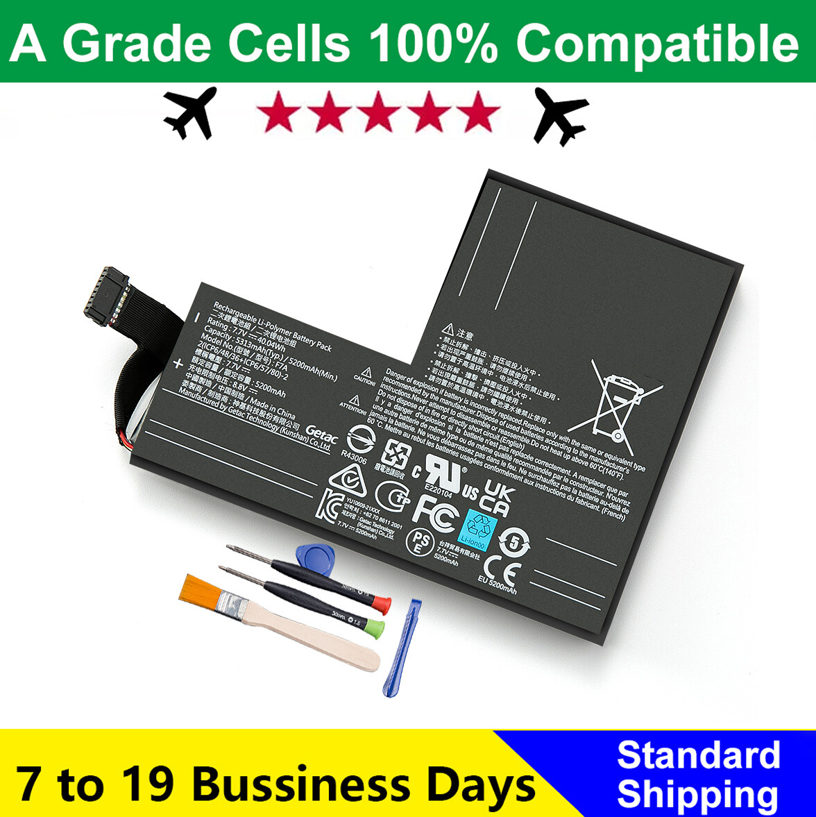 40.04Wh F7A Battery For Steam Deck Handheld Gaming PC 2(ICP6/48/36+ICP6/57/80)-2
