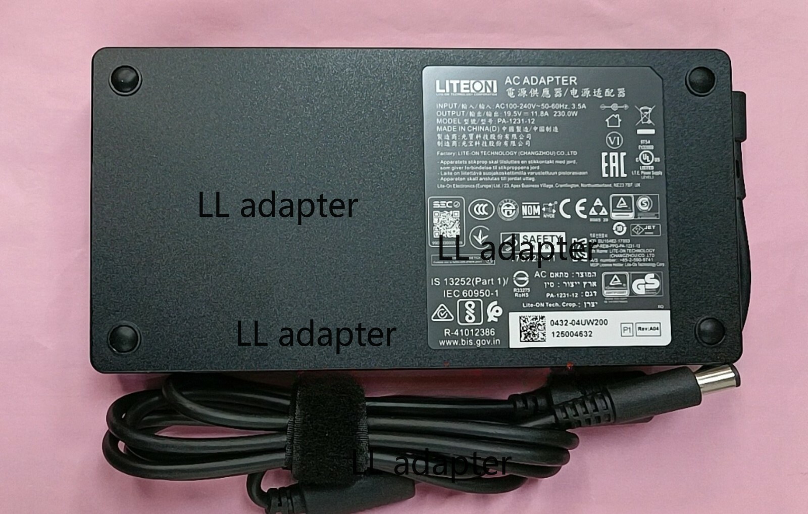New Original Liteon 19.5V Adapter for Intel NUC NUC8HV BOXNUC8i7HVK3 PA-1231-12@