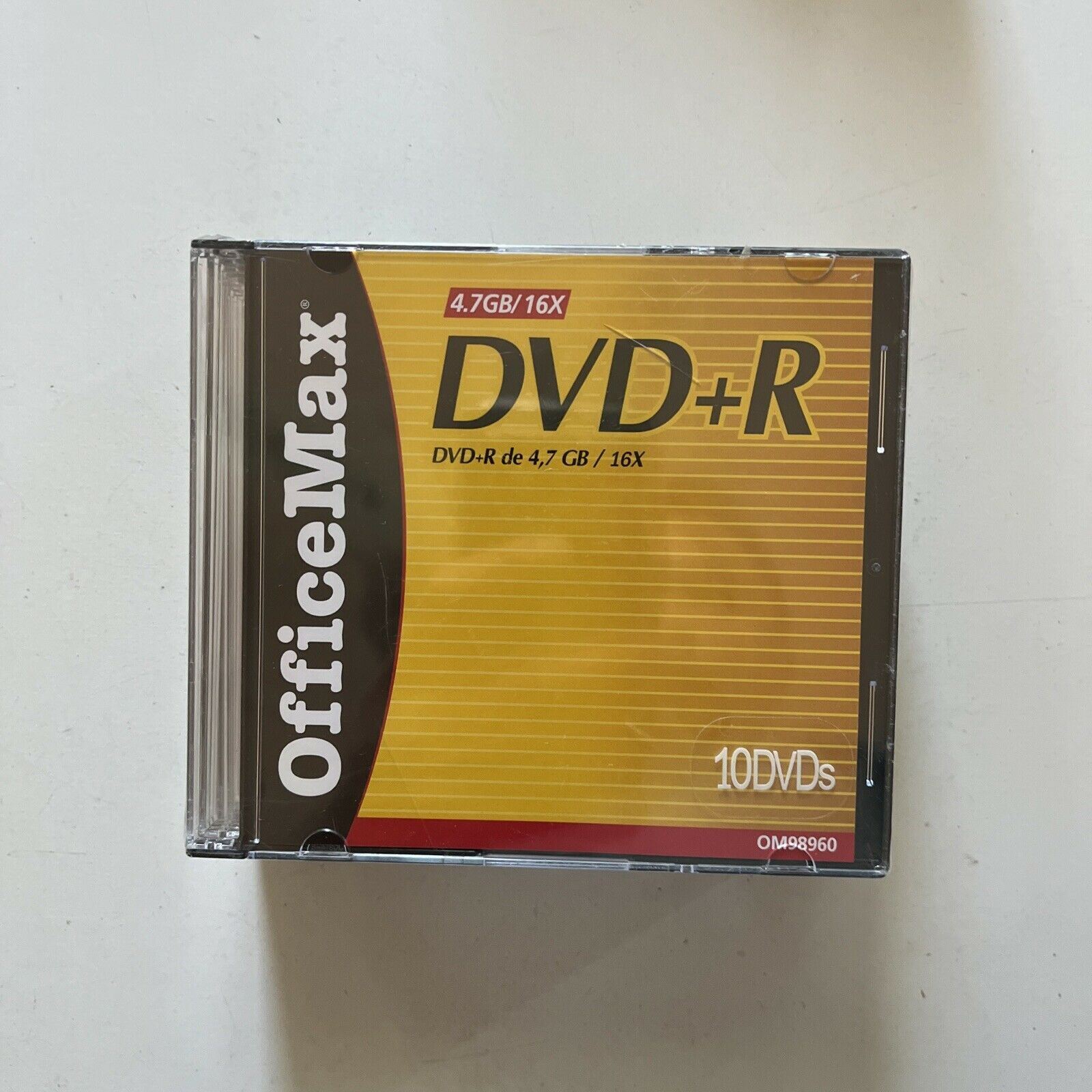 *New Sealed* OfficeMax DVD+R 4.7GB 10-Blank  DVDs