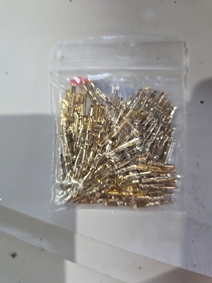 Computer Wire Conectors Gold Plated ,bag Of 100 New