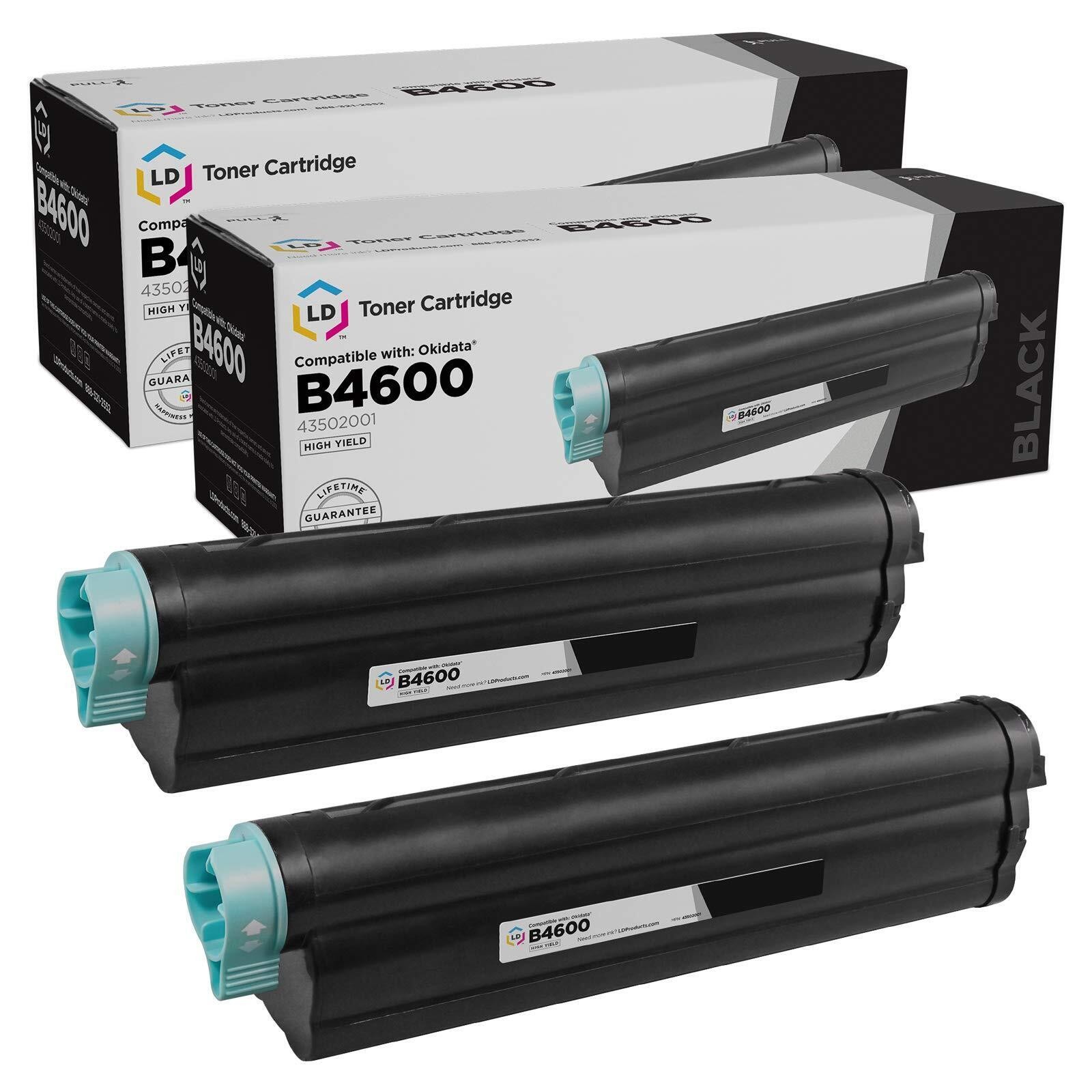 LD Comp Okidata 43502001 2pk HY Black B4600 B4550 B4600n PS B4600n B4550n