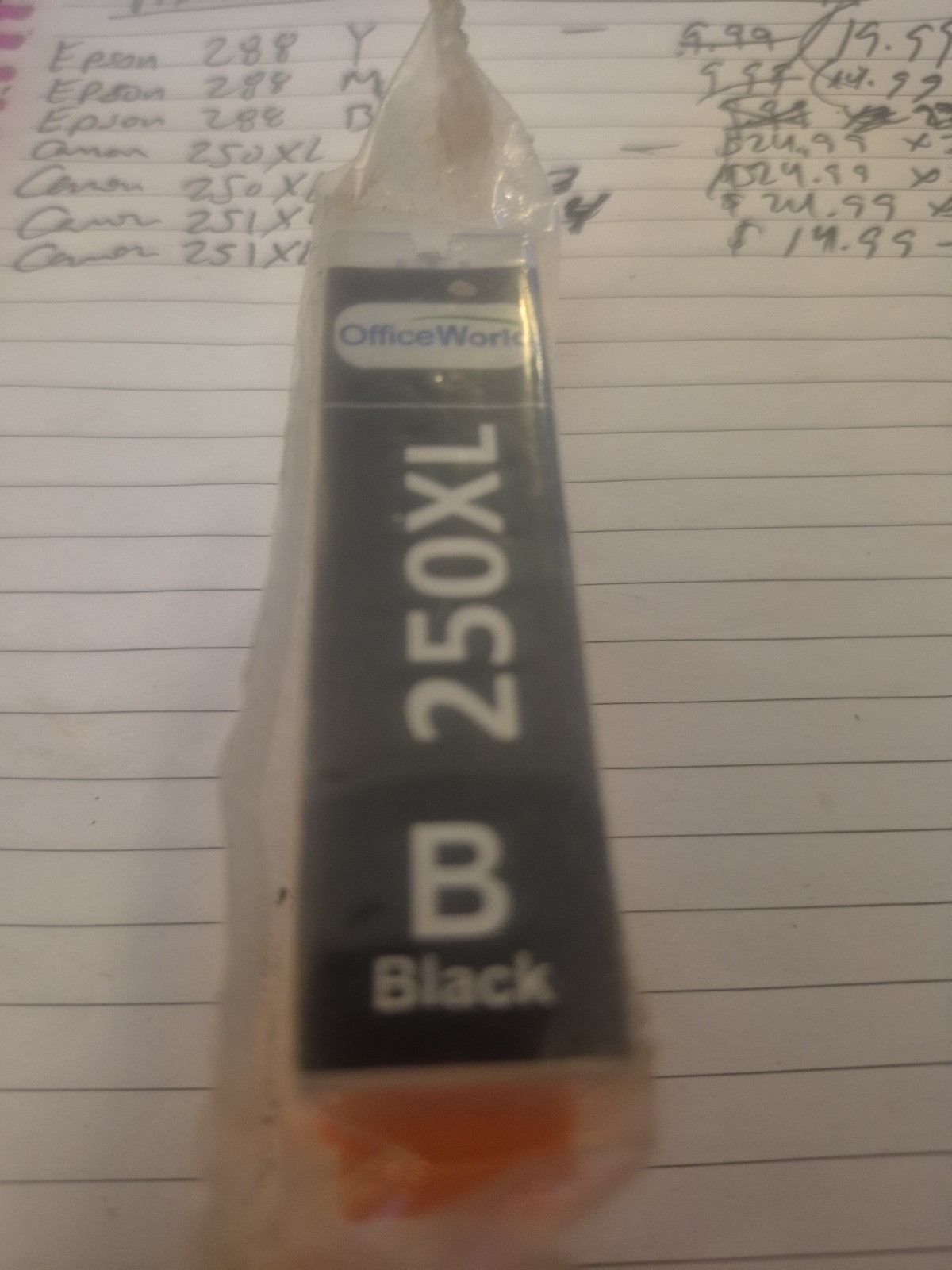  Canon 250XL (PGI-250XL BK) Black Ink Cartridge Brand New out of Box 
